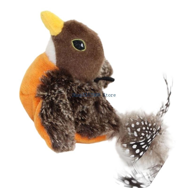 Electric Flapping Bird Toy Cats Interactively Sound Exercise Boredom Relief