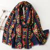 Bohemian Styles 88*180cm Women Viscose Scarf Shawl Cotton Linen Feeling Tassel Pashmina Muslim Hijab Wrap Lady Female