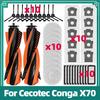 Подходит для робота-пылесоса Cecotec Conga X70 Запчасти Основная щетка Боковая щетка Мешок для пыли Фильтр Тряпка для мытья пола Аксессуары