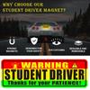 Adhesive Tape Magnetic Reflective Stickers Student Driver Driver Bumper Magnets  Driving Test