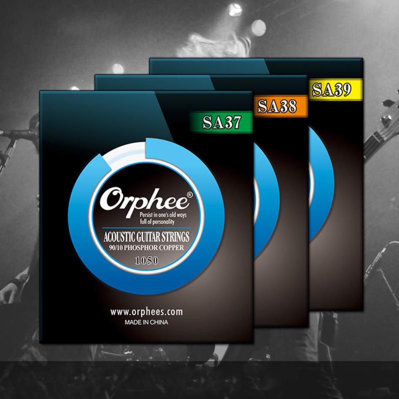 Orphee SA 6 шт./компл. профессиональные сверхлегкие струны для акустической гитары, аксессуары для гитары