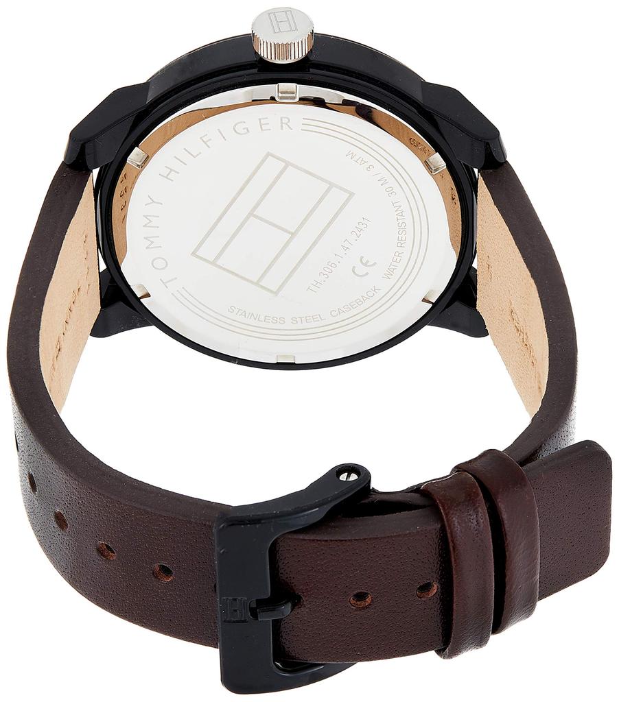 Tommy Hilfiger Часы TOMMY HILFIGER 1791478 кварцевые черные коричневые мужские