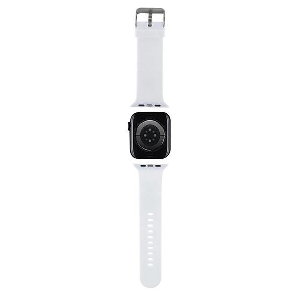 Karl Lagerfeld 3D Rubber Karl&Choupette Heads Strap For Apple Watch 38/40/41Mm - White