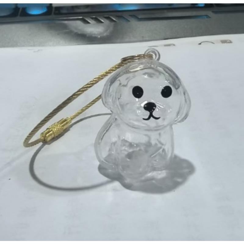 1 шт. 3D Шерсть кошки Шерсть собаки Прозрачная коробка для хранения - Брелок Подвеска для рюкзака Питомец Кошка Котенок Форма Памятный шарм Контейнер для шерсти