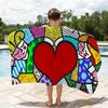 Полотенца для пляжа Britto Art Towel Быстросохнущие Подходят для Бассейнов, Кемпинга, Йоги и Тренажерного Зала
