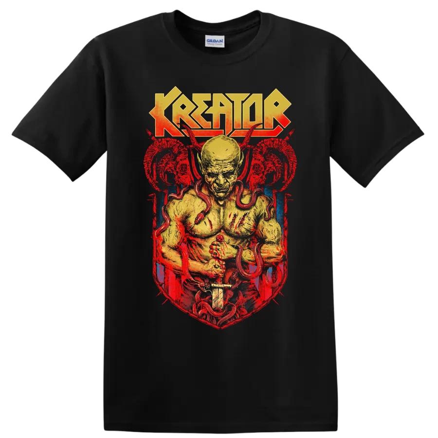 Kreator Metal Skull Demon T Shirt Red Horns Sword Tee Heavy Graphic