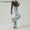 Женские облегающие джинсы-клеш La Chapelle из эластичной ткани