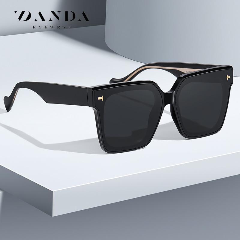 New polarized sunglasses European and American style oversized sunglasses BC9102 Wide-rimmed, thick-framed polarized sunglasses