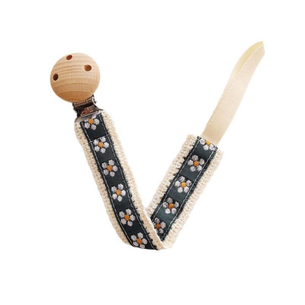 Wooden Clip Soother Holder Ethnic Style Nipple Holder Clips Cute Baby Cloth Pacifier Chain  Baby
