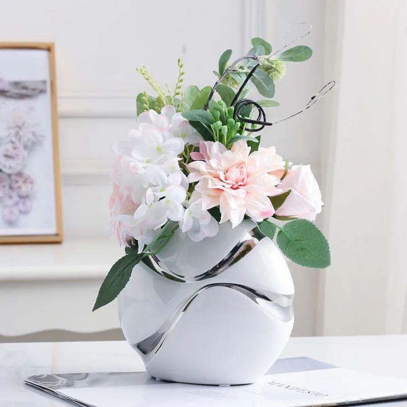 Ваза Керамическая ваза Украшение дома Цветочная композиция Скандинавская ваза