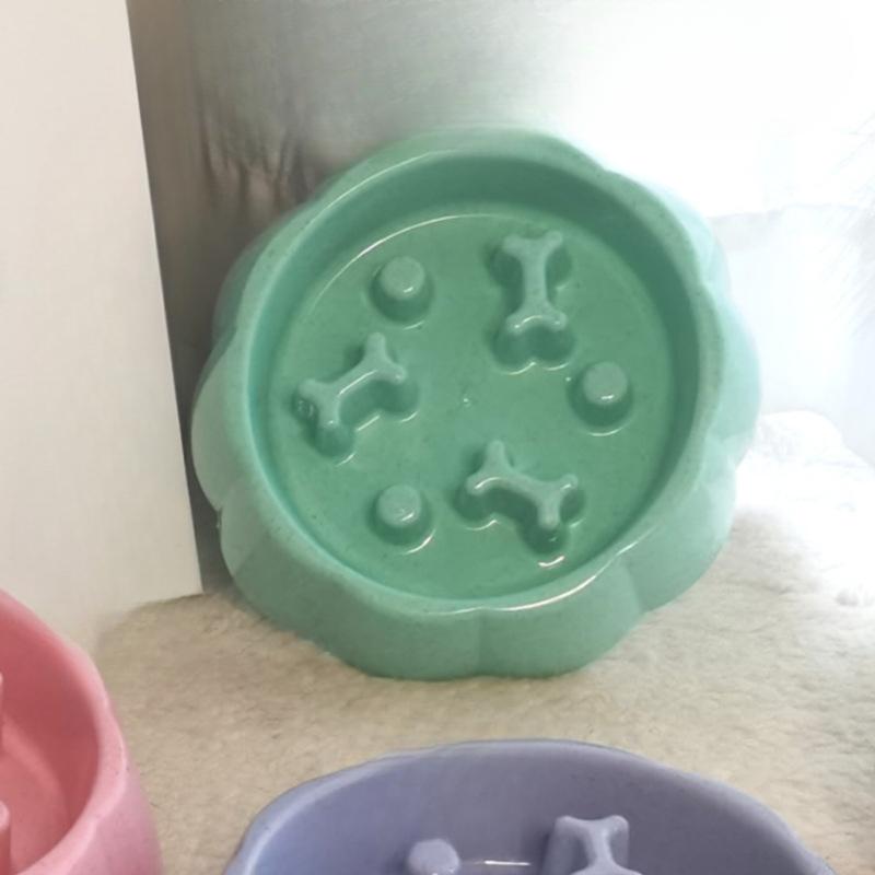 Новая миска для собак Slow Food, миска для собак, которая не дает им подавиться, миска для маленьких и средних щенков, миска для риса Slow Food, миска для домашних животных, товары для животных