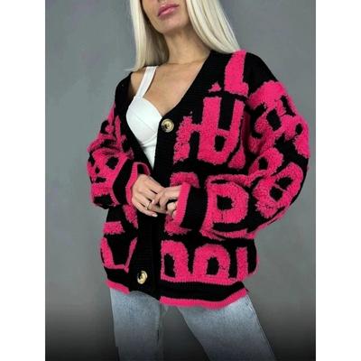 Женский осенне-зимний вязаный теплый повседневный свитер с круглым вырезом и длинными рукавами