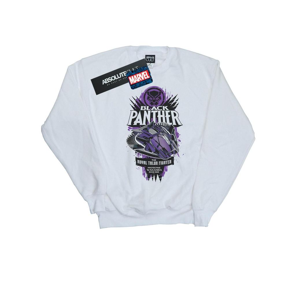Marvel Mens Black Panther Talon Fighter Badge Sweatshirt