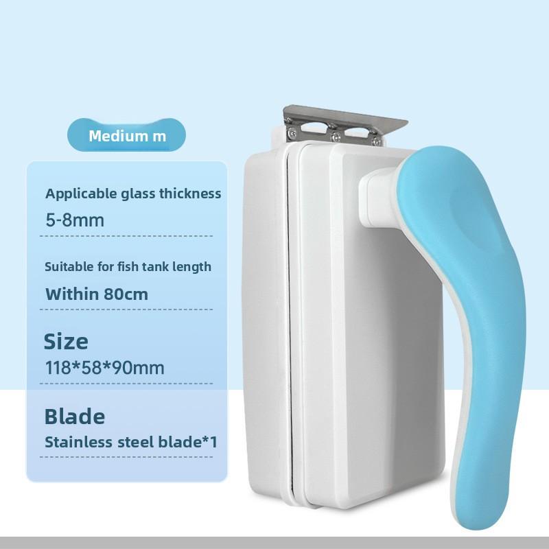 Aquarium Glass Fish Tank Algae Scraper Cleaner Strong Magnetic Floating Clean Brush Fish Tank Scrapers Window Cleaner Tools