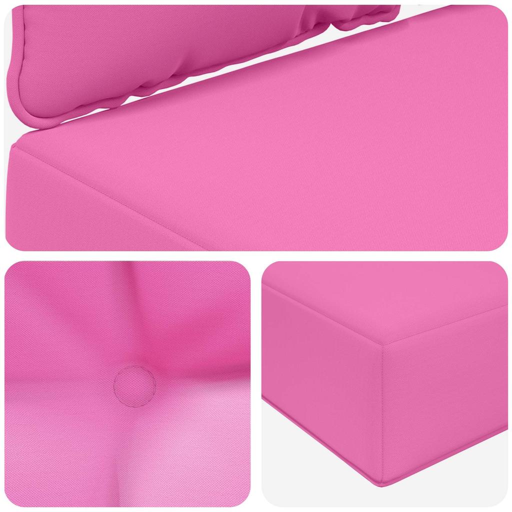 Outdoor Sofa Cushion 2 pcs Pink Polyester