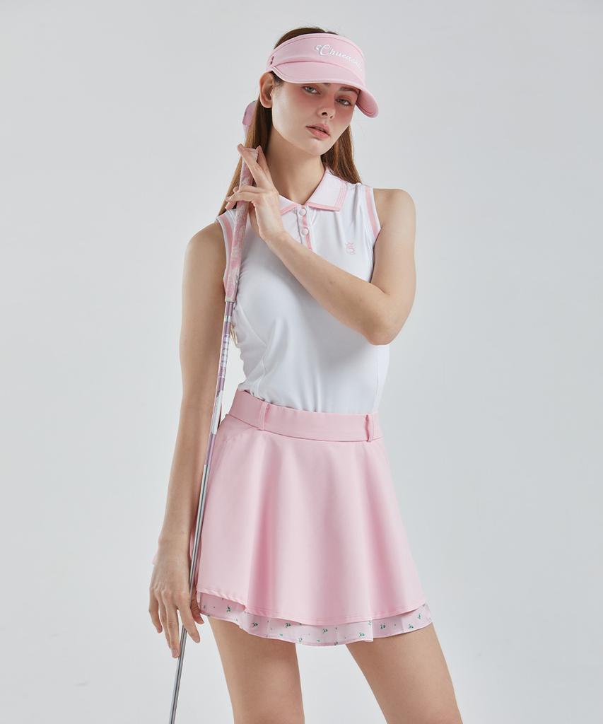 Chuku Chu Pastel Double Flare Skirt (Pink) Cbfss-Sk001W