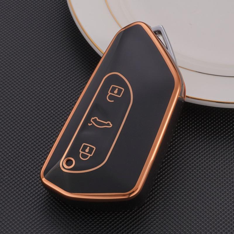 TPU Car Key Case Cover for VW Golf 8 MK8 Teramont ID.3 ID.4 ID.5 Skoda Enyaq iV Octavia Seat Leon Auto Accessories