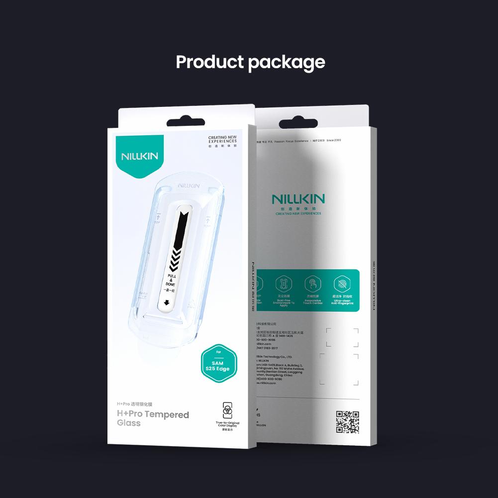 Для Samsung Galaxy S25 Edge Glass Nillkin Amazing H+Pro 0,2 мм защитная пленка для экрана из закаленного стекла