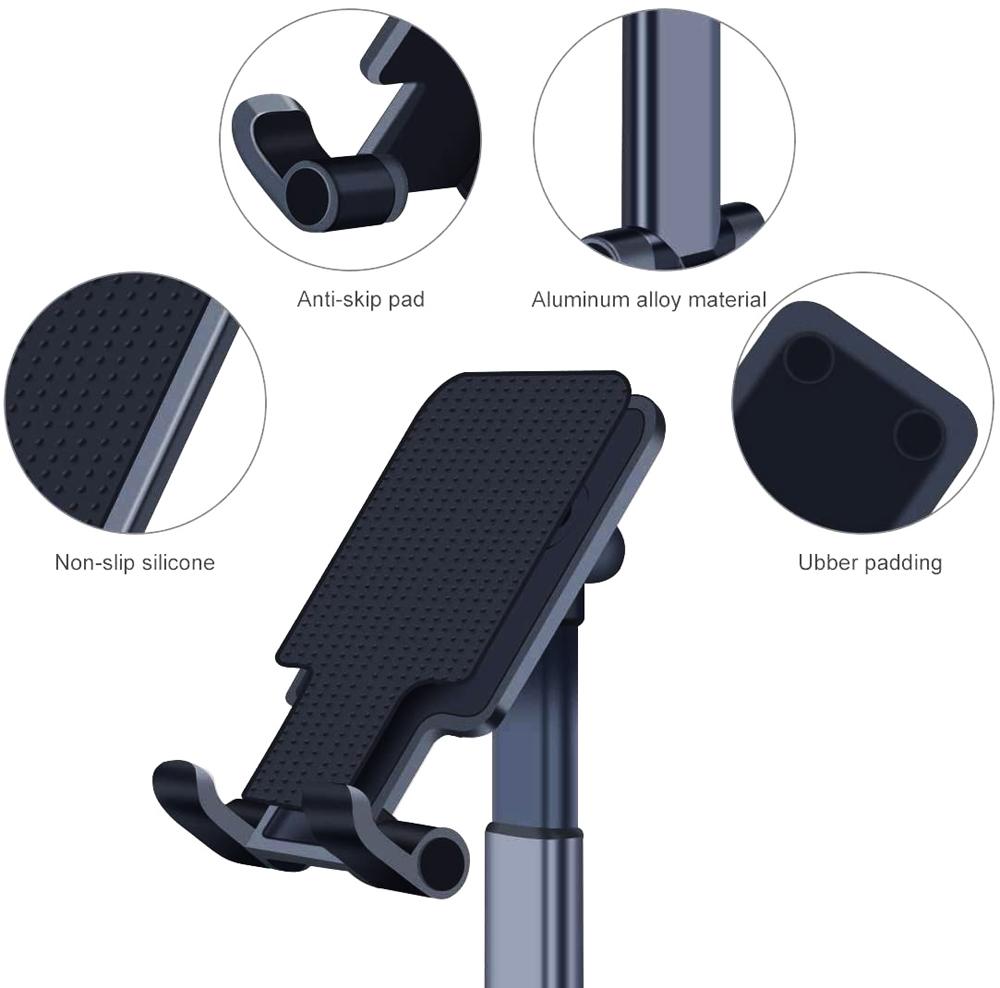 Смартфон Настольный держатель для планшета Подставка для сотового телефона Складная удлиненная настольная поддержка мобильного телефона для iPhone iPad Samsung Huawei Xiaomi