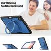 Чехол для Samsung Galaxy Tab S10 Lite с поворотной подставкой, ударопрочный чехол для планшета из ПК + ТПУ с плечевым ремнем