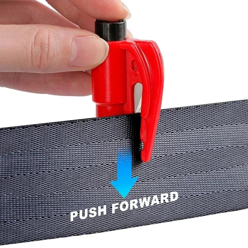 10pcs 2-in-1 Car Safety Hammer Auto Emergency Glass Window Breaker Car Tool BMW 320i 325i 320Li 325Li 330Li X7 X3 X4 X5 X6 E39