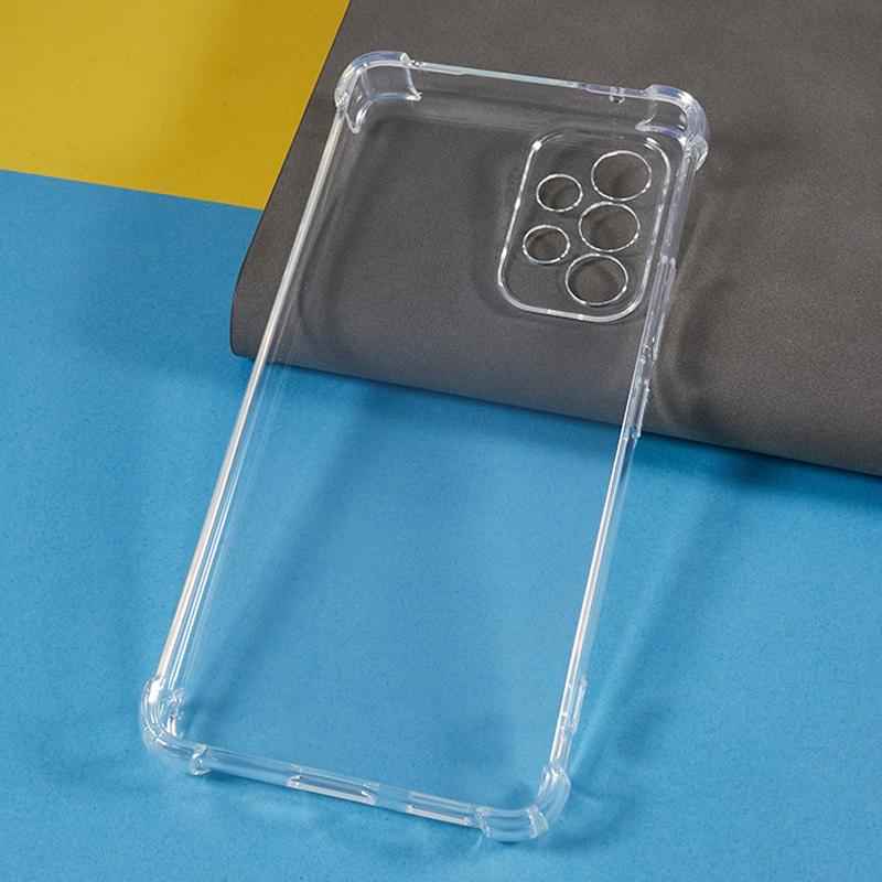 For Samsung Galaxy A53 5G Flexible TPU Phone Case Reinforced Corners Drop Resistant Transparent Cover