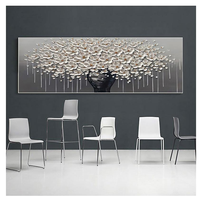 Абстрактная картина маслом на холсте «Денежное дерево», цветы, домашний декор для стен, художественное изображение для гостиной, подарок, современная ручная роспись, большая, золото