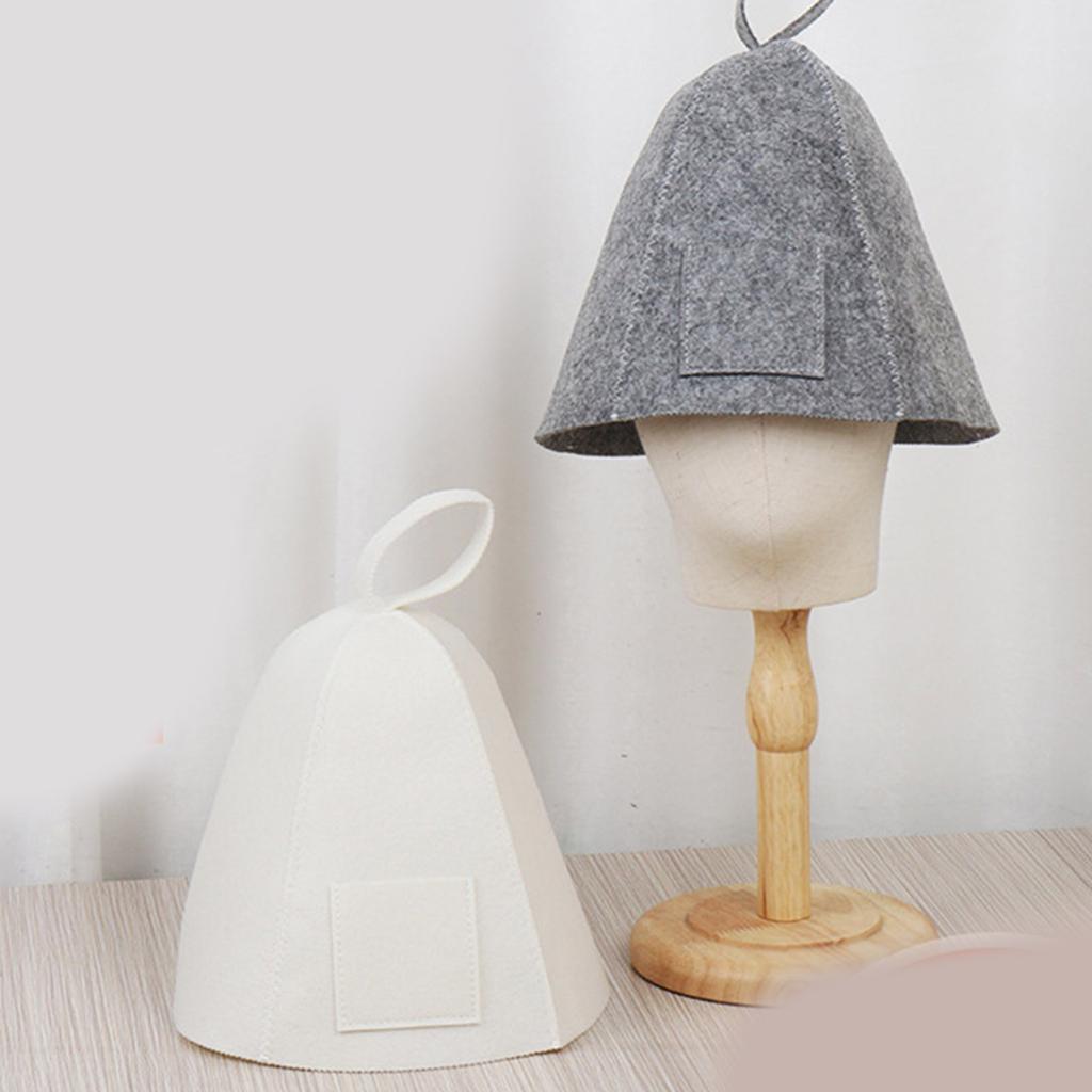 Шапочка для сауны с защитой от жары, утолщенная шерстяная фетровая шапочка для душа, тюрбан для волос, быстросохнущее полотенце, шапочки для сауны, аксессуары для ванной комнаты