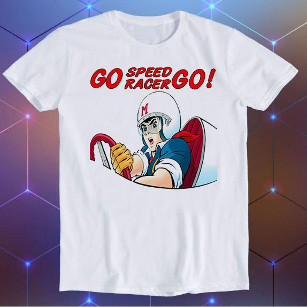 Go Speed Racer Retro Comic Anime Fresh Prince Parody Meme Movie Music Cool Funny Gift T-Shirt E301