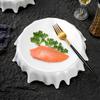 Современная Специальной Формы Высокая Круглая Тарелка для Стола Белая Кухонная Посуда для Молекулярной Кухни Круглая Тарелка для Десерта Суши Кухонная Посуда