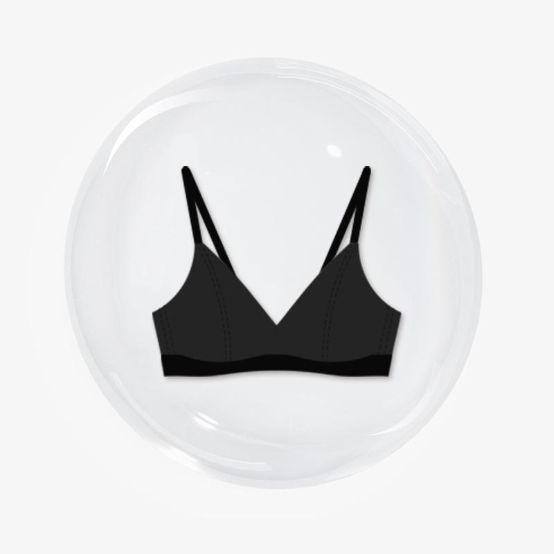 Нижнее белье без маркировки, женское нижнее белье, без стального кольца, бюстгальтер для девочек, удобный бюстгальтер с треугольной чашкой и плоской грудью