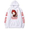 Kawaii Eijiro Kirishima My Hero Academia Men's Clothing Harajuku Sweatshirts Anime Prints Hooded Autumn Winter Streetwear
