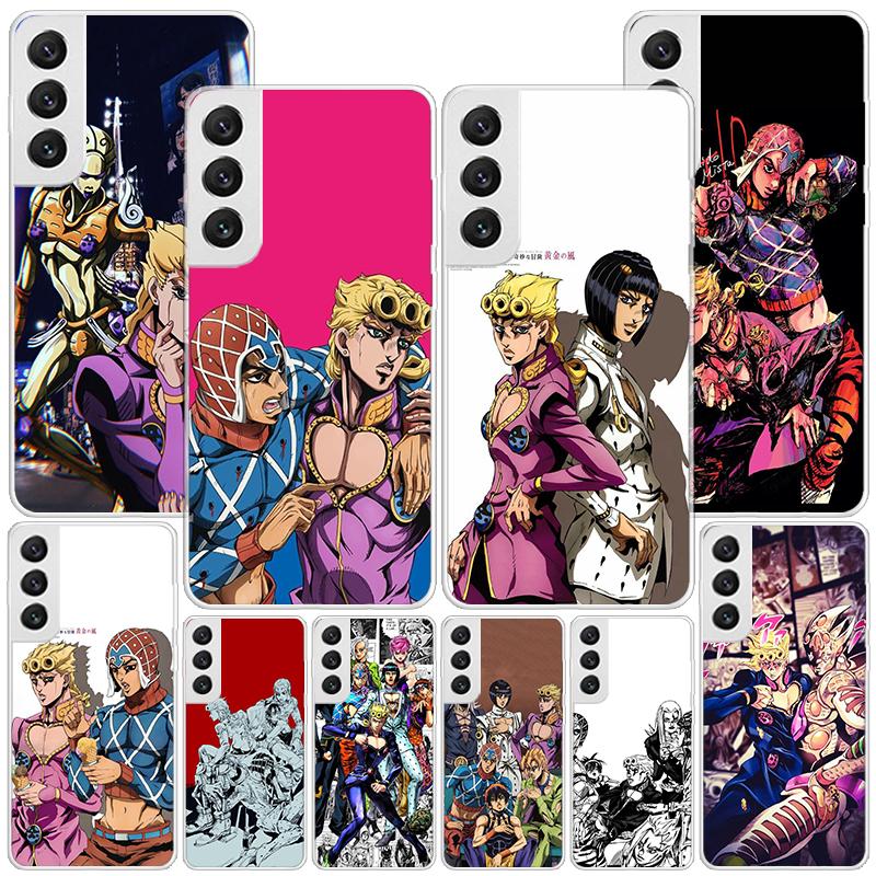 Чехол для телефона JoJo's Bizarre Adventure Golden Wind для Samsung Galaxy S24 S25 Edge S26 Ultra S23 S22 S21 Plus S20 FE + Персонализированный