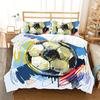 Sports Department Basketball Football Quilt Cover Bedding 3D Printing Three-Piece Set