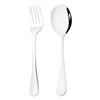 2Pcs Mirror Gold Cutlery Set Service Spoon Fork Dinnerware Cutlery Set Stainless Steel Kitchen Buffet Dinner Restaura Tableware