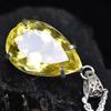 Желтый Топаз 73,2 Карата СЕРТИФИЦИРОВАН Подвеска Груша 925 Стерлинговое Серебро Лучшее для Подарка MY-PD-111-NS