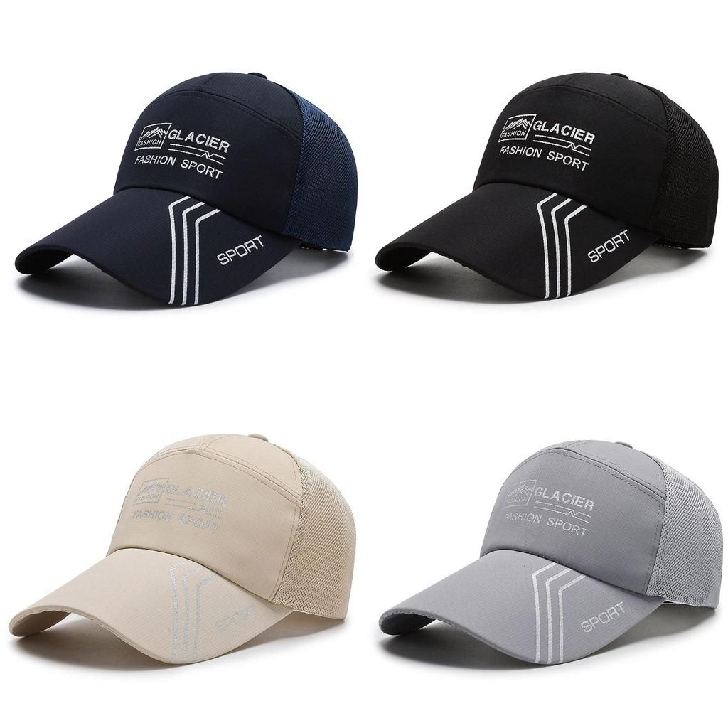 Glacier Printing Letter Baseball Cap Uv Protection Outdoor Breathable Hat Gift