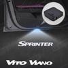 For Viano Vito Sprinter Emblem W906 W907 313 W639 Car Door Light Welcome Lamp Wireless Projector Auto Decoration HD LED