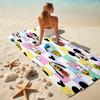 Colorful Disney Characters Towel Large Quick-Drying Microfiber soft S-Square Pants-s Beach Towel for Travel Fitness Bathing Camping. 0730s62