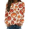 Halloween Pattern Sweatshirts Pumpkin Bat 3D Print Women's Hoodies Raglan Long Sleeve Pullovers Harajuku Tops Female Clothing
