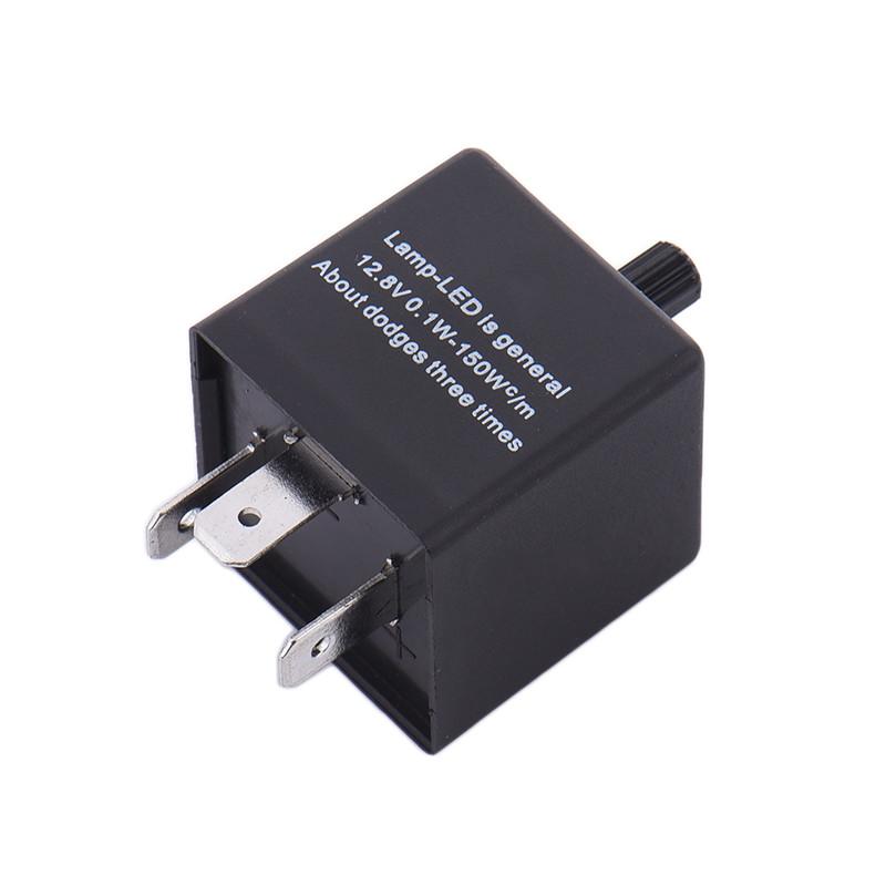 3-контактное реле-мигалка CF14 с регулируемой частотой для светодиодов, автомобильное мотоциклетное реле указателей поворота, исправление мигания, мотоциклетный фиксатор индикатора