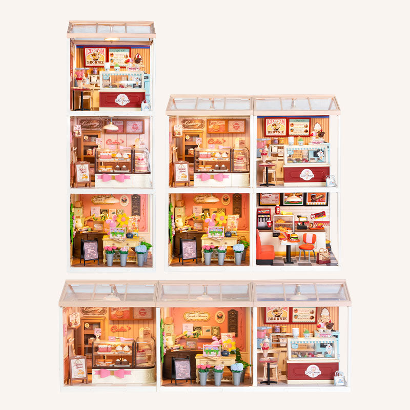 ROBOTIME Rolife 3D Puzzle Super Creator Flavorful Iceeam DIY Miniature House (DW018B) | 1:24 Scale