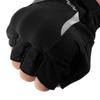 Komine GK-2593 Protective Fingerless Mesh Gloves for Motorcycles Black Red M