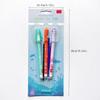 3Pcs/Set For Home School Work Creative Cartoon Erasable Gel Pens Set Washable Handle Erasable Refills Rod Writing Stationer