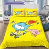 Gumball Cartoon Pattern Bedding Home Decoration Birthday Gift ( 1 duvet cover + 2 pillowcase, without core),fan merchandise.