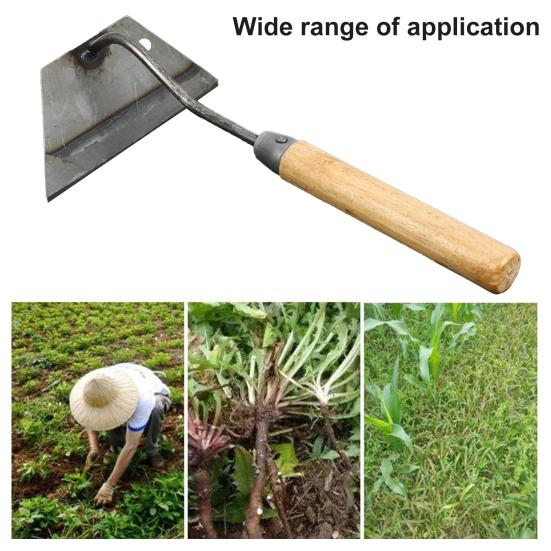 Ручная закаленная полая мотыга с эргономичной ручкой, нержавеющая, легкая прополка, рыхление почвы, садовые принадлежности, ямы на ферме