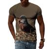 Summer Fashion Animal Birds Eagle Graphic T Shirts For Men 3D Print Hip Hop Harajuku Personality Round Neck Short Sleeve Top