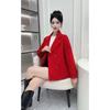 Stylish and Cozy Double-breasted Fleece Coat, Short Tweed Coat for Women In Autumn and Winter