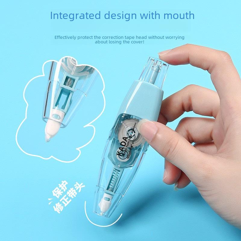 Корректирующая лента нажимного типа со сменным сердечником, прозрачная пленочная лента, BT-7051/7052, большая емкость