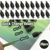 Quick Change Beads Terminal Bead Line Holder Trough Fishing Feeder Fishing Rigs Connector Bead